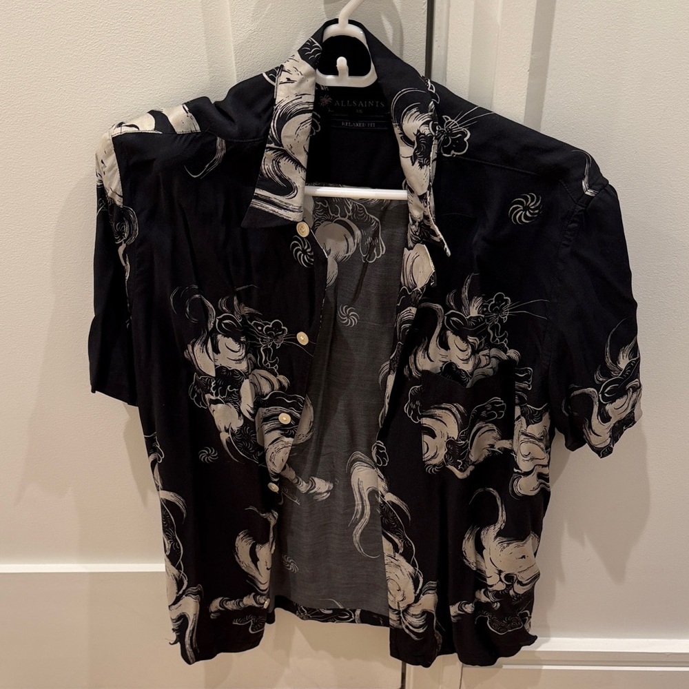 All Saints Black and White Men's Jacket